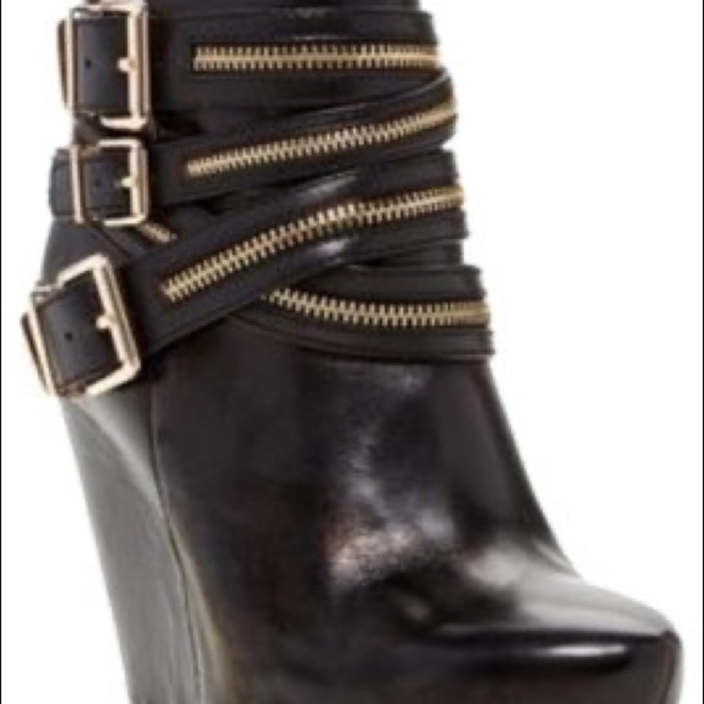 Women’s BCBG Black Wedge Ankle Boots
